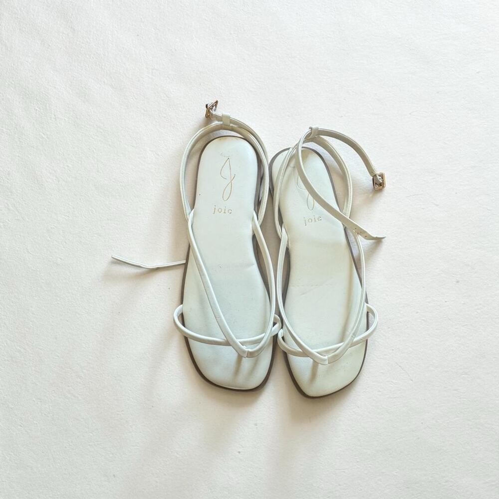 Joie White Leather Sandals NWOT